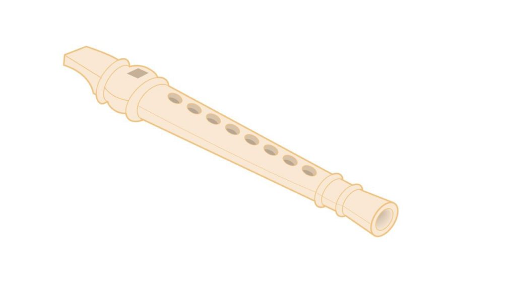 flauta dulce dibujo